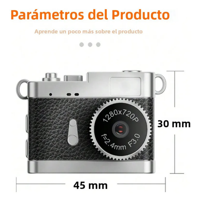 Mini Cámara Retro Vintage HD